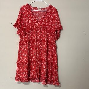 Ruffled babydoll dress
